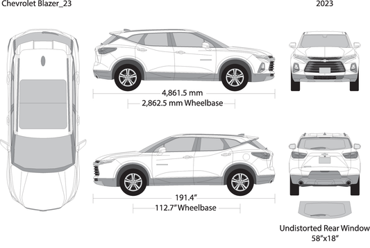 2023 Chevy Blazer V23 Vehicle Wrap Template