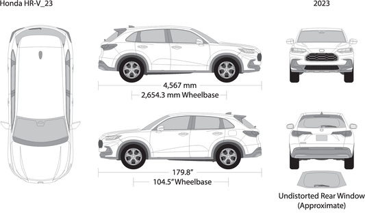 2023 Honda Hr V V23 Vehicle Wrap Template