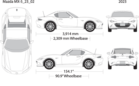 2023 Mazda Mx 5 V02 Vehicle Wrap Template