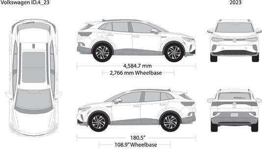 2023 Volkswagen Id 4 V23 Vehicle Wrap Template
