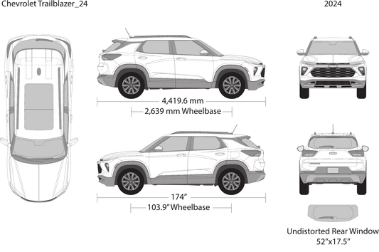 2024 Chevy Trailblazer vector wrap template, Design-Ready PDF - GravBase