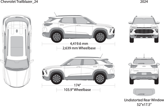 2024 Chevy Trailblazer V24 Vehicle Wrap Template