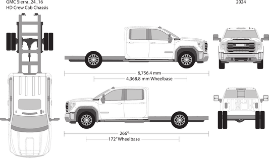 2024 GMC Sierra 2500-3500 HD vector wrap template V16, Design-Ready PDF - GravBase