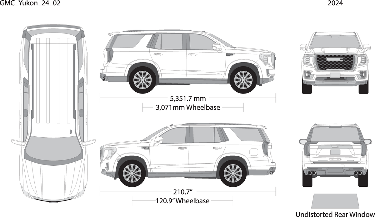 2024 Gmc Yukon V02 Vehicle Wrap Template