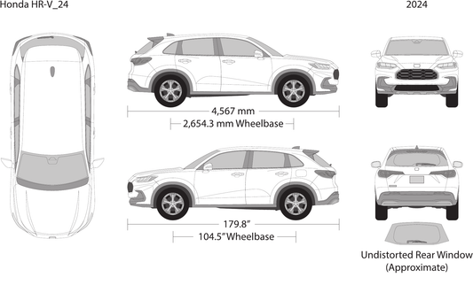 2024 Honda HR-V vector wrap template, Design-Ready PDF - GravBase