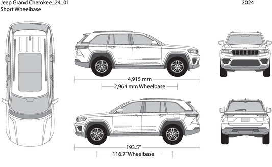 2024 Jeep Grand Cherokee V01 Vehicle Wrap Template
