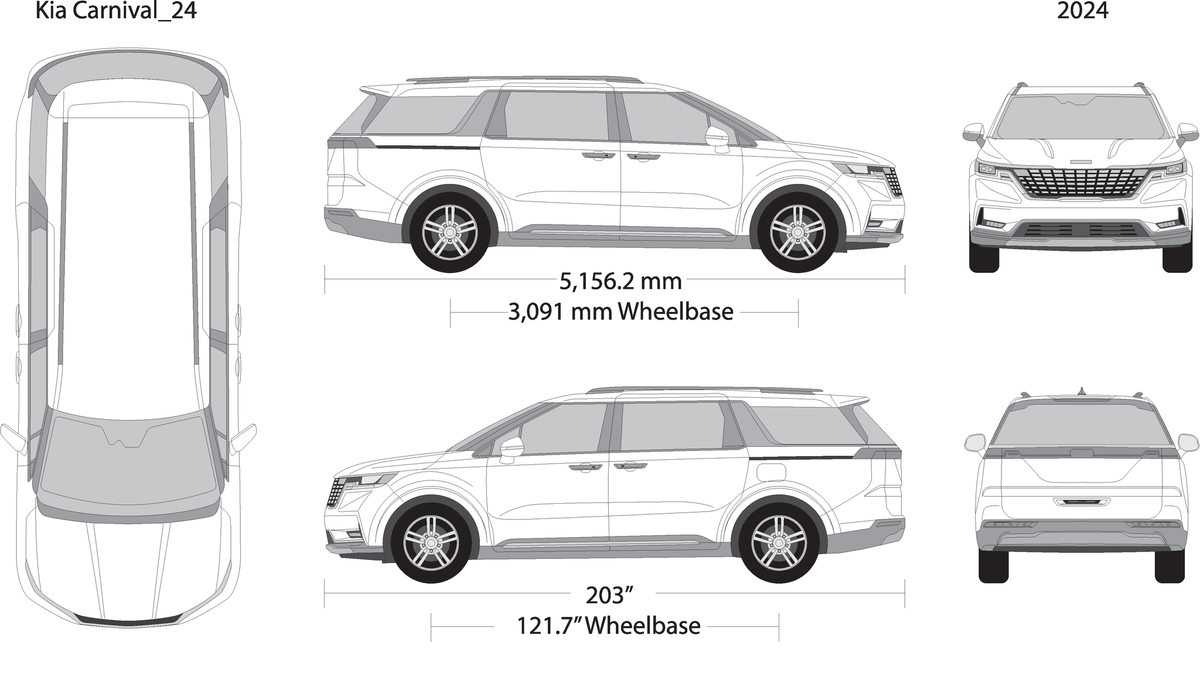 2024 Kia Carnival V24 Vehicle Wrap Template