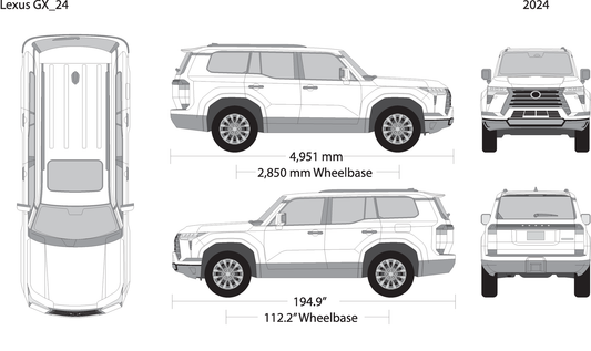 2024 Lexus Gx V24 Vehicle Wrap Template