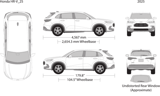 2025 Honda HR-V vector wrap template, Design-Ready PDF - GravBase