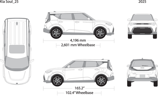 2025 Kia Soul V25 Vehicle Wrap Template