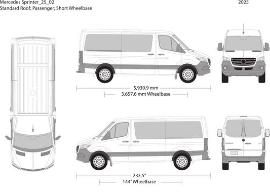 2025 Mercedes Sprinter vector wrap template V02, Design-Ready PDF - GravBase