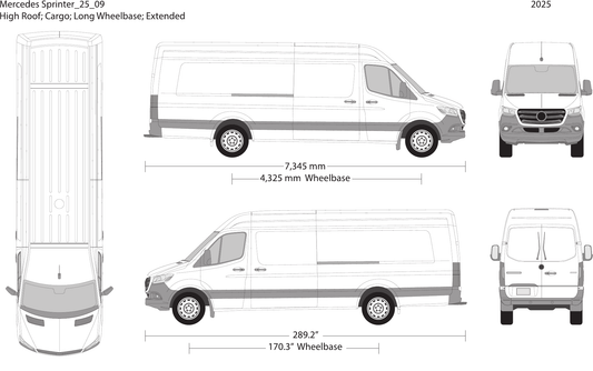 2025 Mercedes Sprinter Vector Wrap Template - GravBase