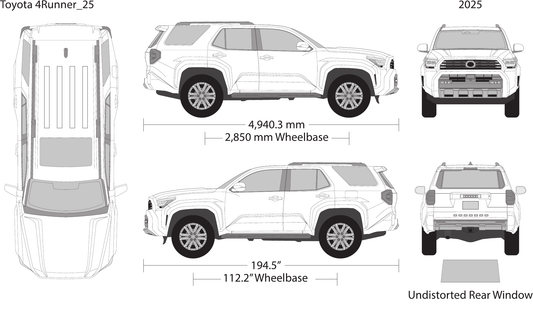 2025 Toyota 4 Runner vector wrap template, Design-Ready PDF - GravBase