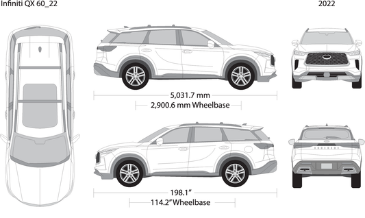 Infiniti Qx60 V22 Vehicle Wrap Template