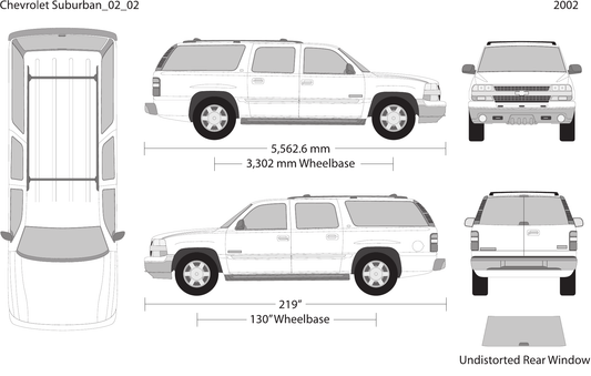 2002 Chevy Suburban vector wrap template V02, Design-Ready PDF - GravBase