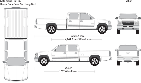 2002 Gmc Sierra 2500 3500 Hd V06 Vehicle Wrap Template