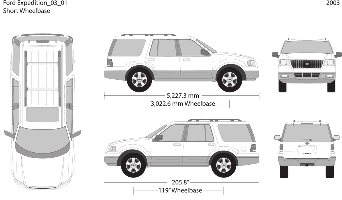 2003 Ford Expedition vector wrap template, Design-Ready PDF - GravBase
