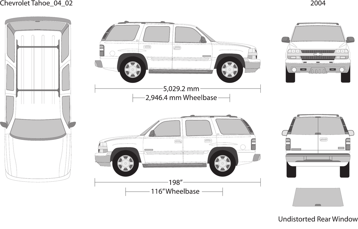 2004 Chevy Tahoe vector wrap template V02, Design-Ready PDF - GravBase