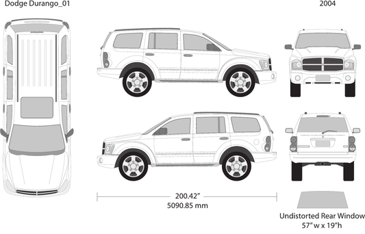 2004 Dodge Durango vector wrap template, Design-Ready PDF - GravBase