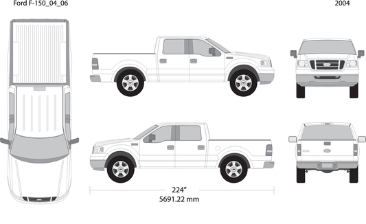 2004 Ford F 150 V06 Vehicle Wrap Template