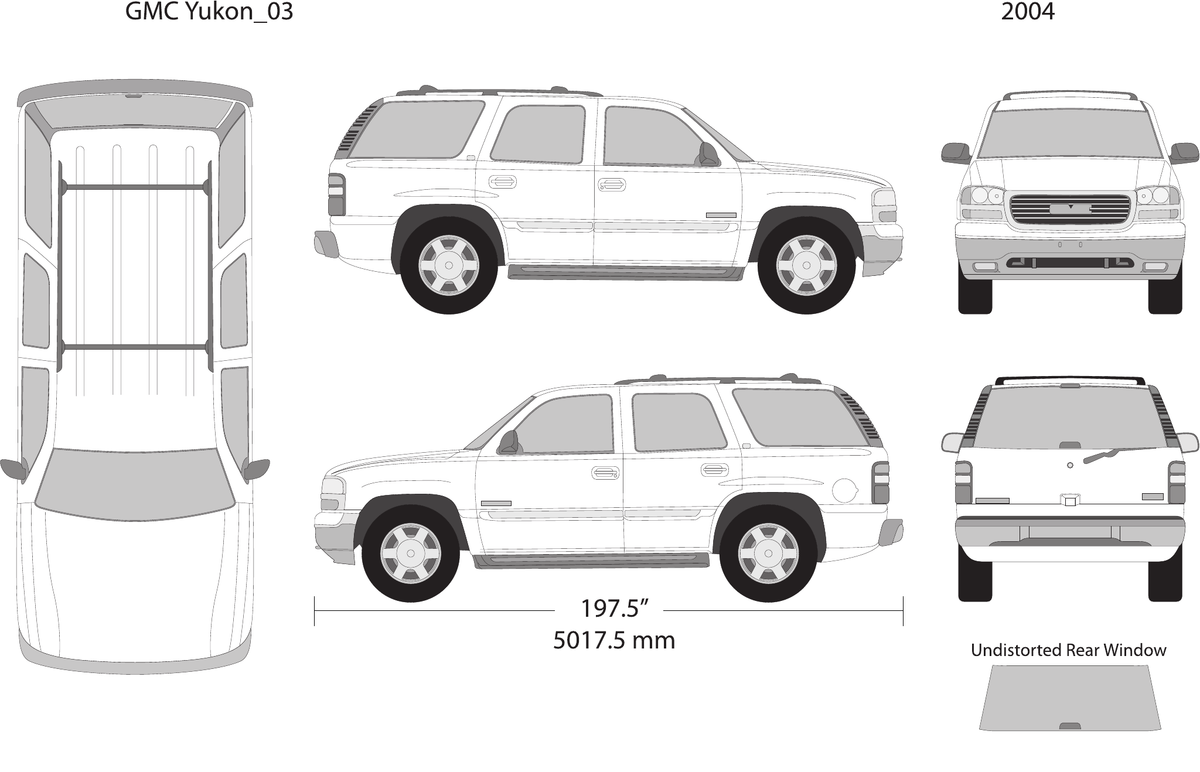 2004 GMC Yukon vector wrap template V03, Design-Ready PDF - GravBase