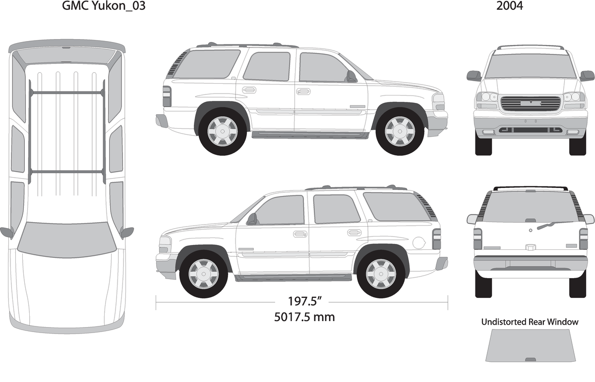 2004 Gmc Yukon V03 Vehicle Wrap Template