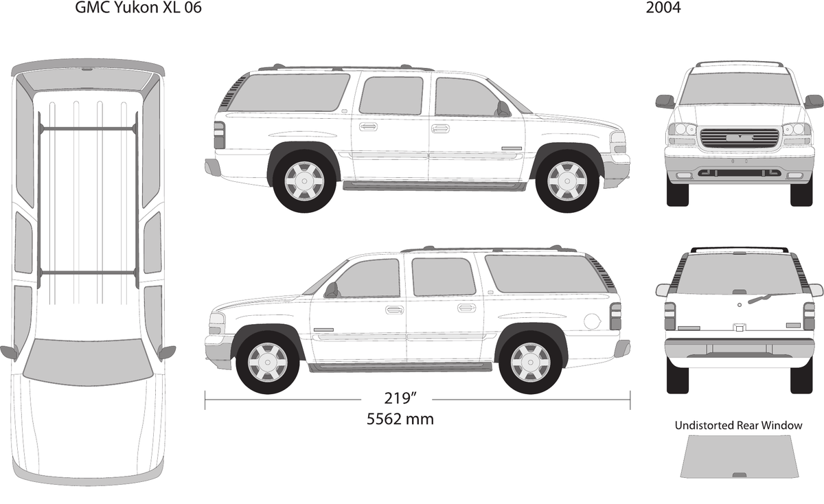 2004 GMC Yukon Vector Wrap Template - GravBase