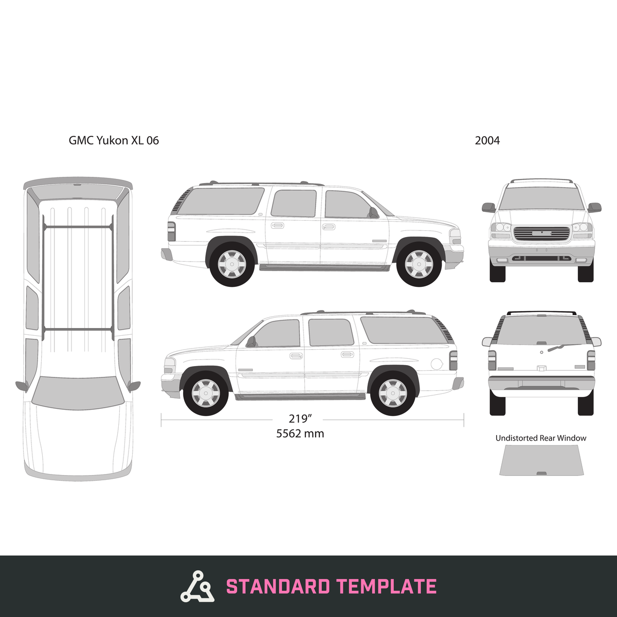 2004 GMC Yukon vector wrap template V06, Design-Ready PDF - GravBase