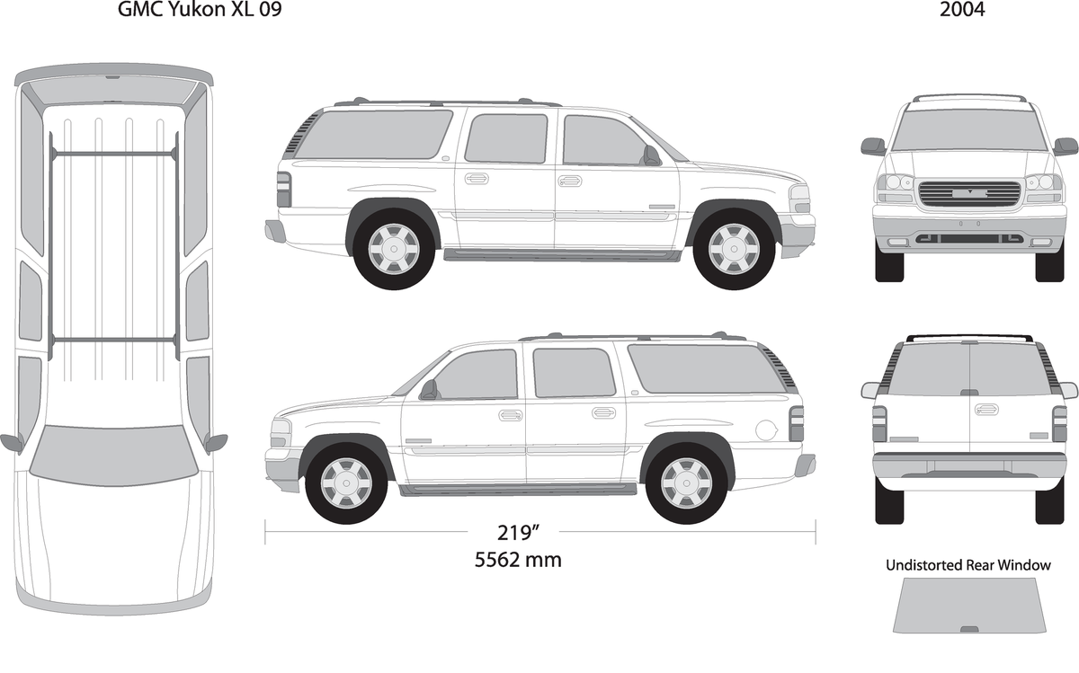 2004 Gmc Yukon V09 Vehicle Wrap Template