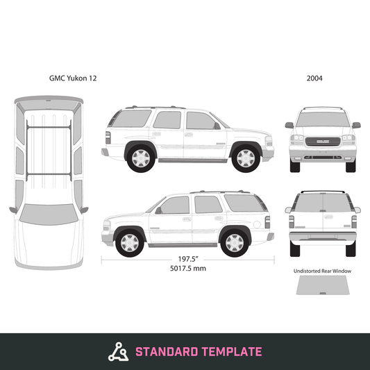2004 GMC Yukon vector wrap template V12, Design-Ready PDF - GravBase