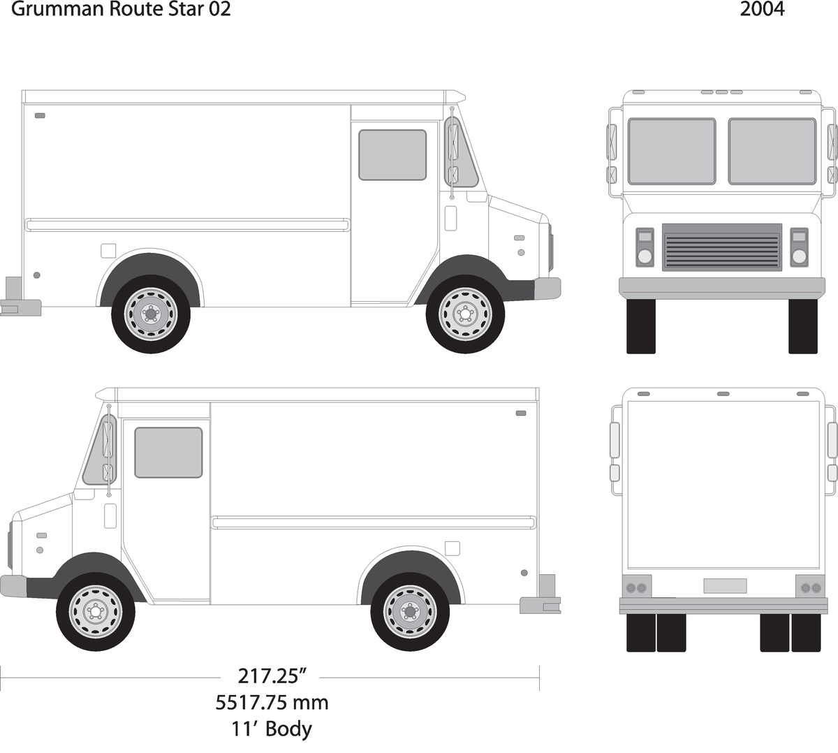 2004 Grumman V02 Vehicle Wrap Template