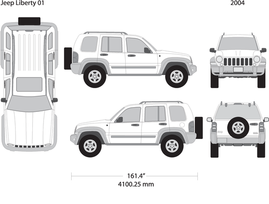 2004 Jeep Liberty V01 Vehicle Wrap Template