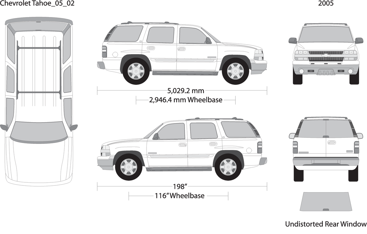 2005 Chevy Tahoe V02 Vehicle Wrap Template
