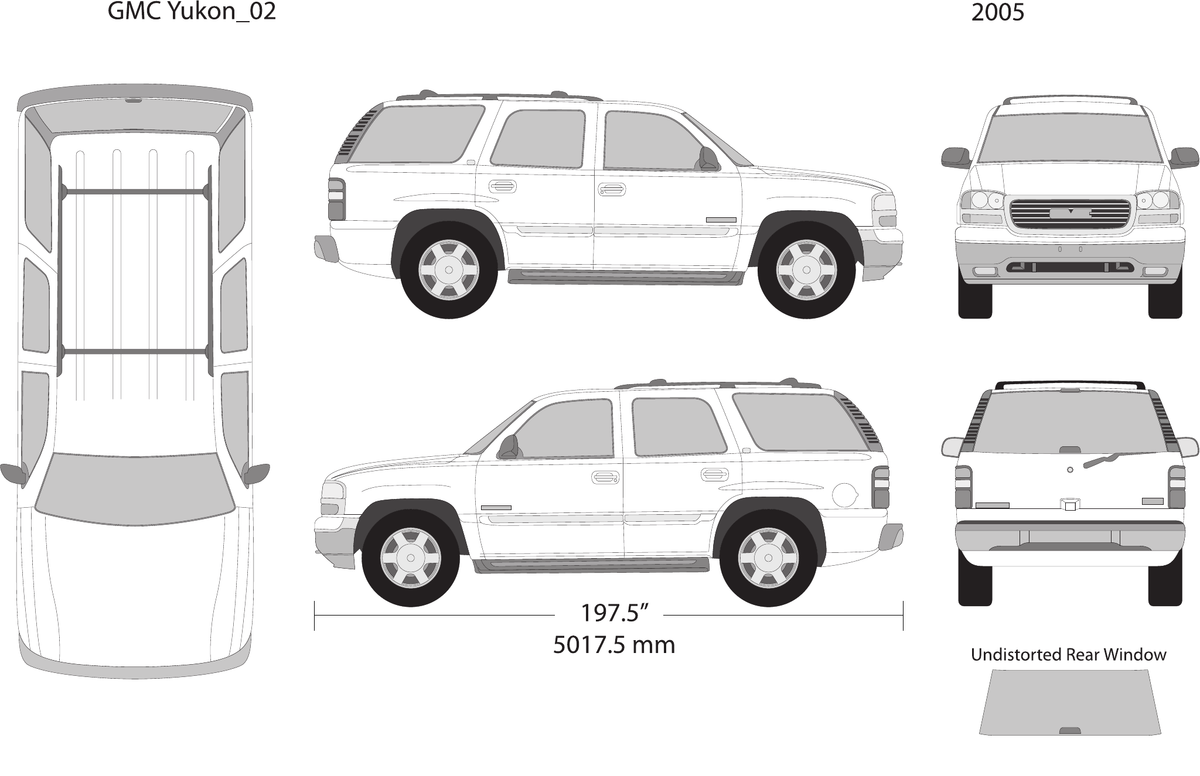 2005 GMC Yukon Vector Wrap Template - GravBase