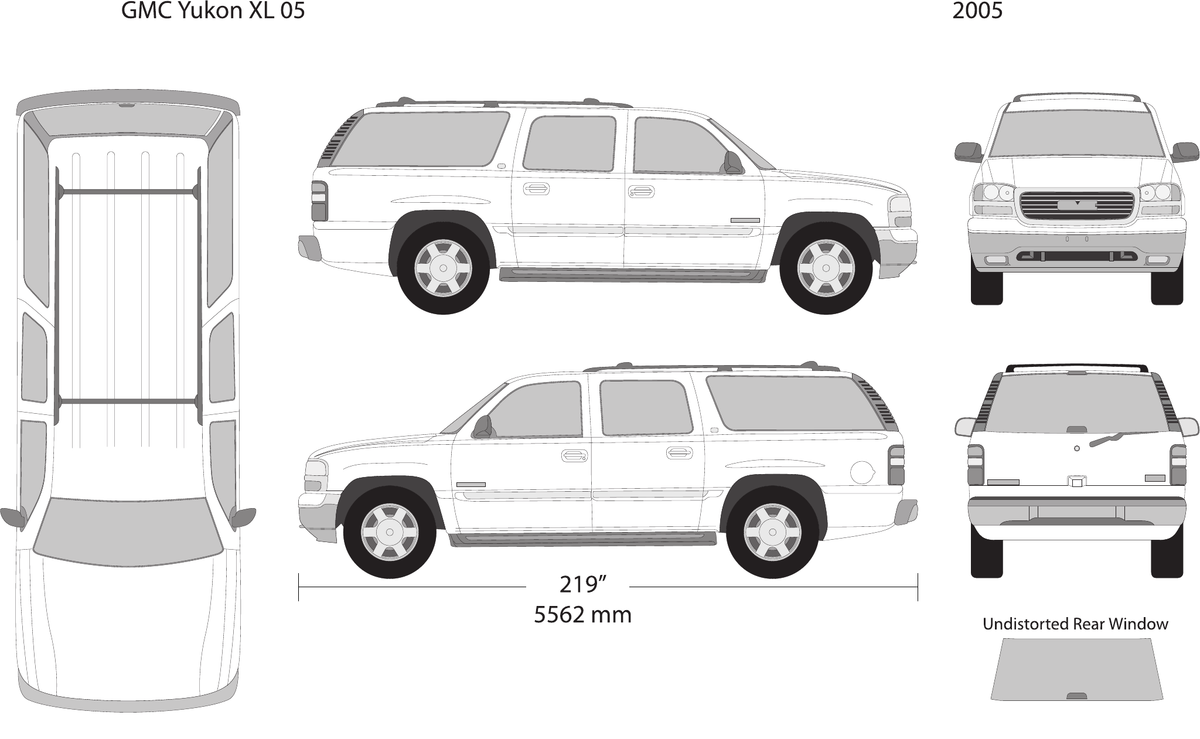 2005 GMC Yukon vector wrap template V05, Design-Ready PDF - GravBase