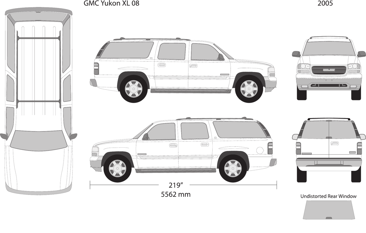 2005 GMC Yukon vector wrap template V08, Design-Ready PDF - GravBase
