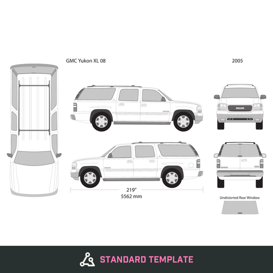2005 GMC Yukon vector wrap template V08, Design-Ready PDF - GravBase