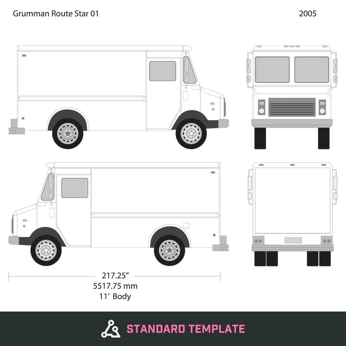 2005 Grumman vector wrap template V01, Design-Ready PDF - GravBase