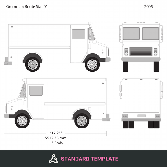 2005 Grumman vector wrap template V01, Design-Ready PDF - GravBase