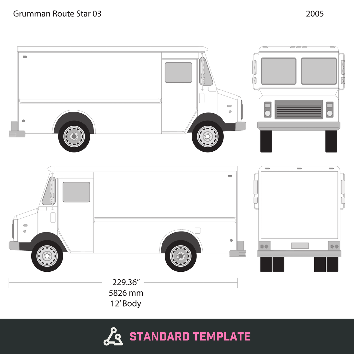 2005 Grumman vector wrap template V03, Design-Ready PDF - GravBase