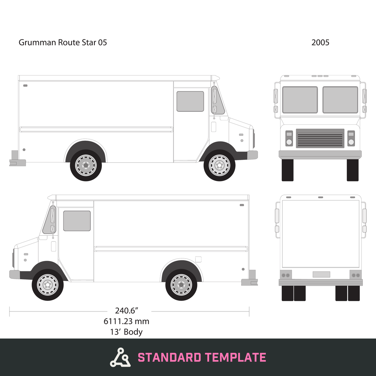 2005 Grumman vector wrap template V05, Design-Ready PDF - GravBase