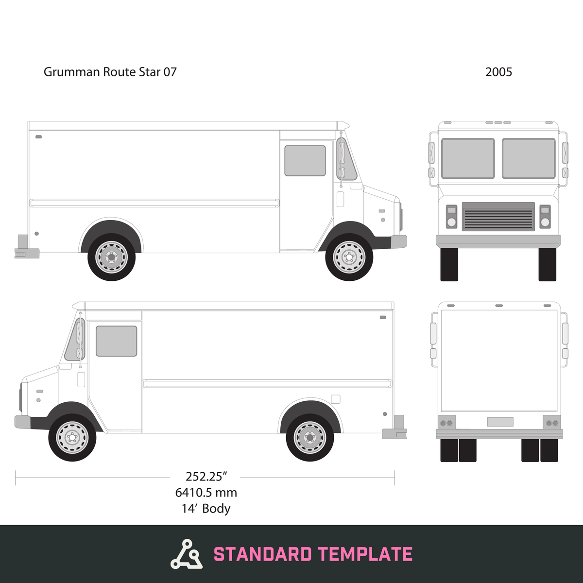 2005 Grumman vector wrap template V07, Design-Ready PDF - GravBase