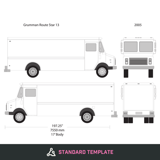 2005 Grumman vector wrap template V13, Design-Ready PDF - GravBase