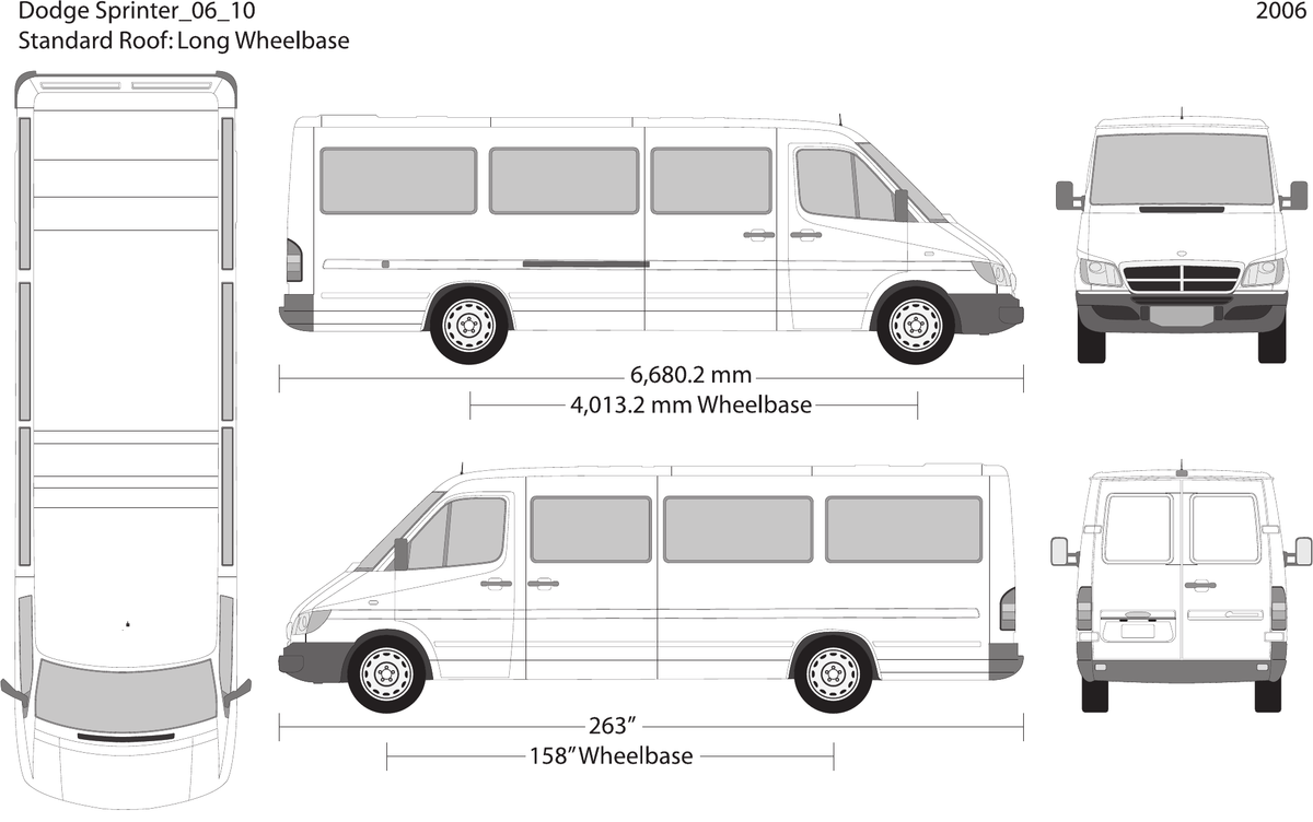 2006 Dodge Sprinter vector wrap template V10, Design-Ready PDF - GravBase