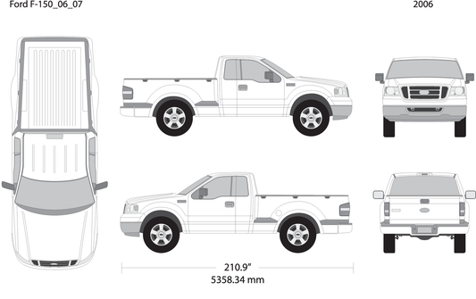 2006 Ford F 150 V07 Vehicle Wrap Template