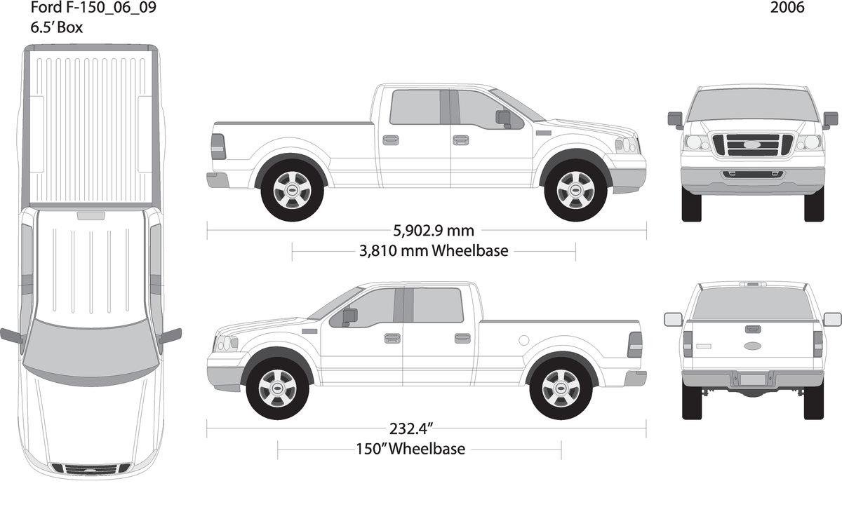 2006 Ford F 150 V09 Vehicle Wrap Template