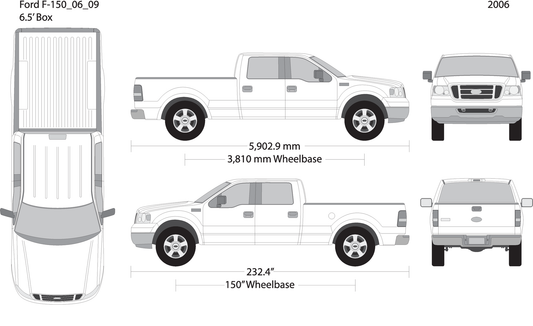 2006 Ford F 150 V09 Vehicle Wrap Template