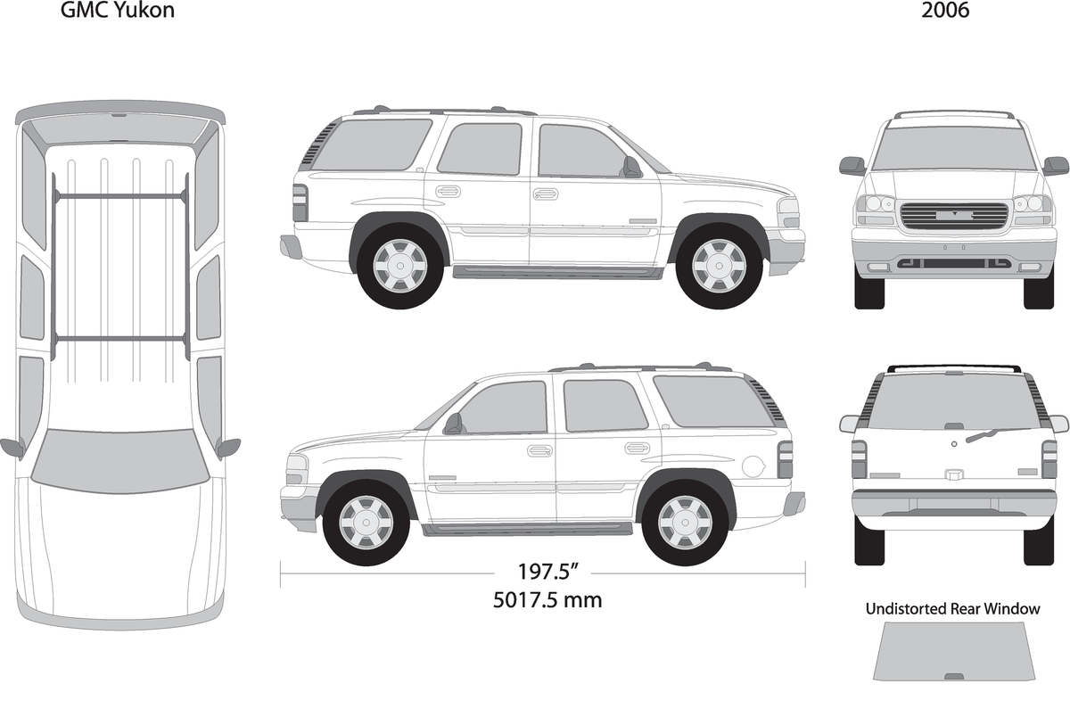 2006 Gmc Yukon V01 Vehicle Wrap Template