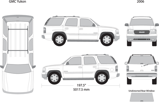 2006 Gmc Yukon V01 Vehicle Wrap Template