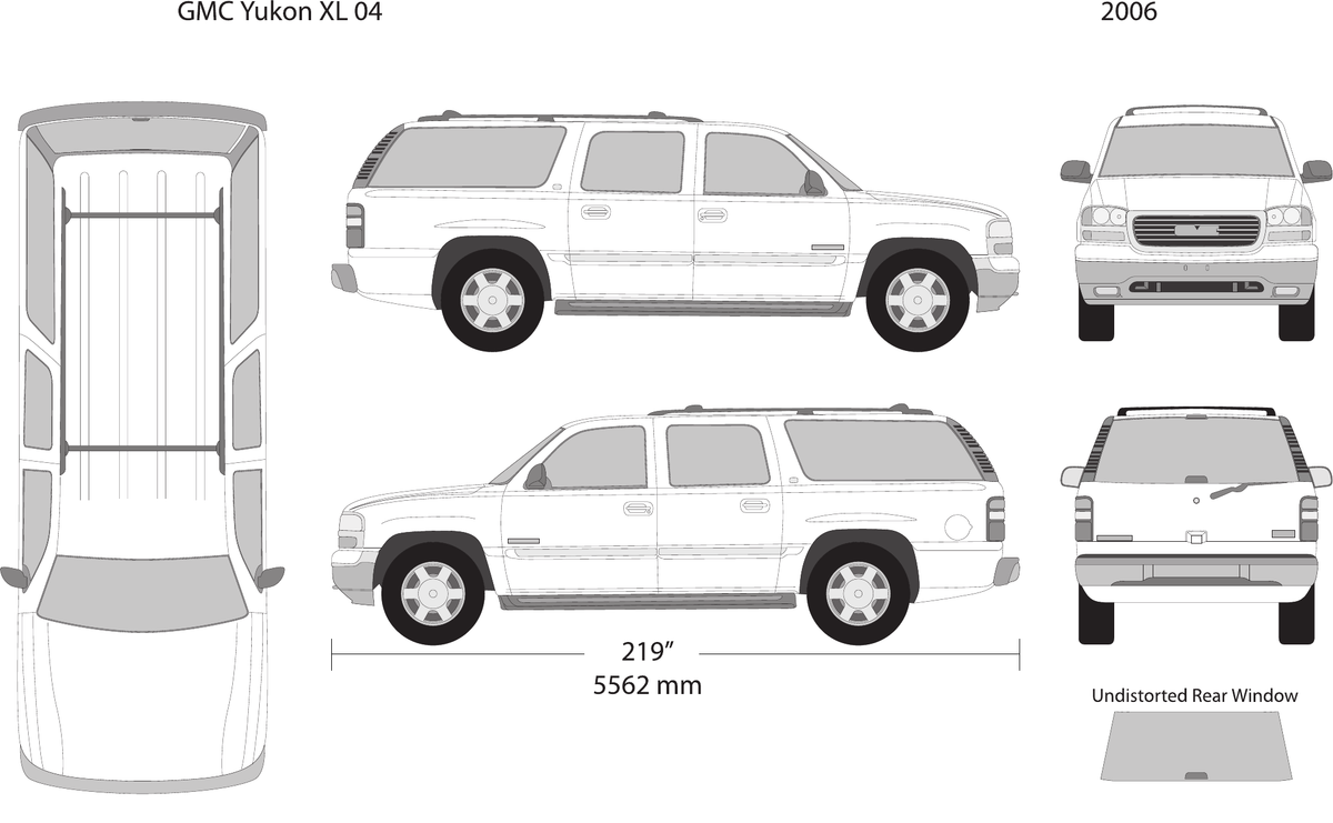 2006 GMC Yukon vector wrap template V04, Design-Ready PDF - GravBase